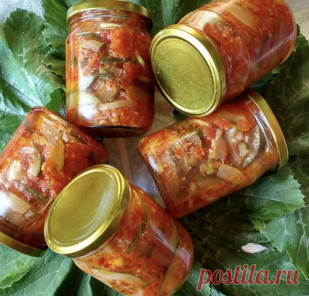 Любимая закуска моего зятя.

(из кабачков)