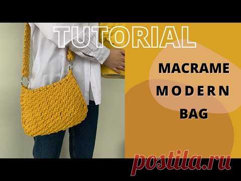 Макраме сумка через плечо. Подробный мастер класс