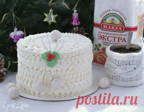 Фисташково-клубничный торт