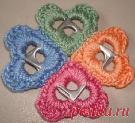 Resultado de imagem para croche com lacre de latinha passo a passo