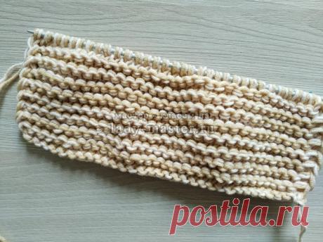 Описание вязания домашних тапочек спицами