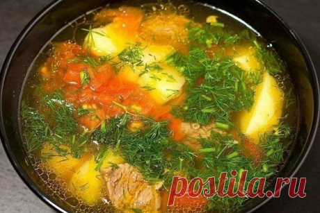 Суп Бозбаш
Это вариант азербайджанского супа на мясном или курином бульоне. Самый любимый суп моей семьи!