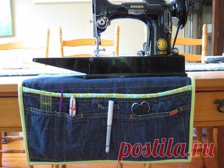 Organizer of denim jeans. ~ DIY Tutorial Ideas!