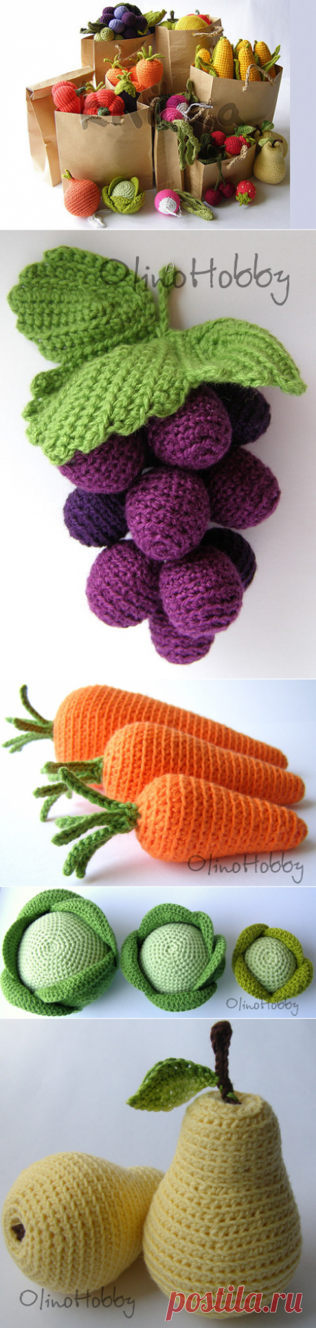 Вязаная еда от Непослушной Мамы (knitka)