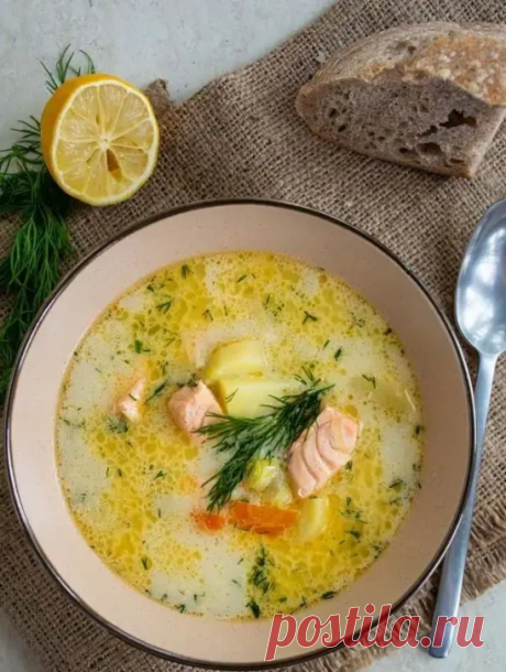 😋 Вкуснейшая уха по-фински с горбушей и сливками: очень сливочно и сытно. Увлекательный контент в ОК