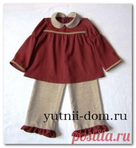 Кофточка и брючки для девочки (шитье)