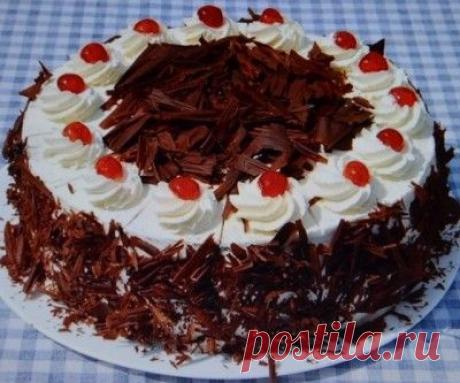 Торт « Черный лес» ( Schwarzwaelderkirschtorte) : Торты, пирожные