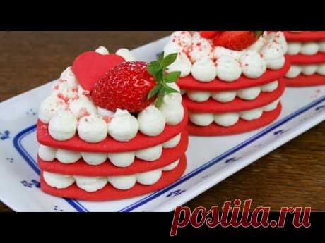 ПРОСТОЙ И ЭФФЕКТНЫЙ ДЕСЕРТ НА ДЕНЬ ВЛЮБЛЕННЫХ ♥Десерт на день святого Валентина♥Пирожные сердечки.