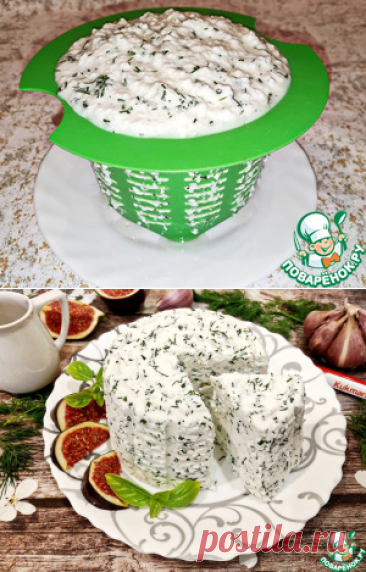 Йогуртовый сыр с чесноком и укропом – кулинарный рецепт