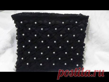 CARTERA DE PERLAS Y CROCHET
