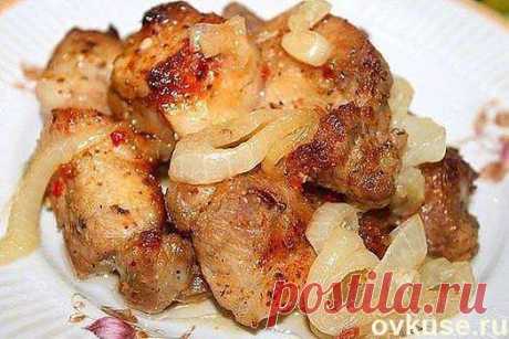 ШАШЛЫК В ДУХОВКЕ НА ЛУКОВОЙ ПОДУШКЕ Овкусе.ру