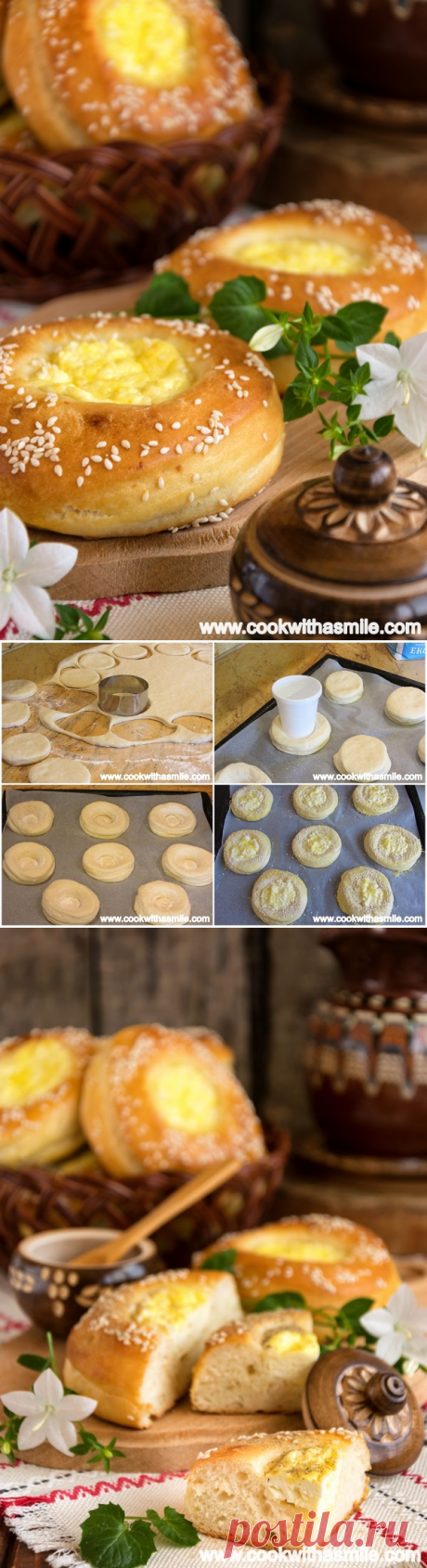 Cook With A Smile | Кладенчета с яйце и сирене-За тестото:

    500 г. брашно
    7 г. суха мая (20 г. жива мая)
    100 мл. прясно мляко
    50 мл. олио
    250 г. кисело мляко
    1 яйце
    1 ч. л. захар
    1 ч. л. сол

За плънката:

    200 г. сирене
    1 яйце

За намазване:

    1 яйце, разделено на белтък и жълтък
    1 ч. л. кисело мляко
    сусам за поръсване