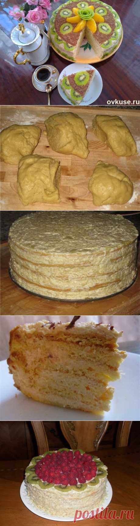 Очень нежный яблочный торт с шикарным кремом - Простые рецепты Овкусе.ру