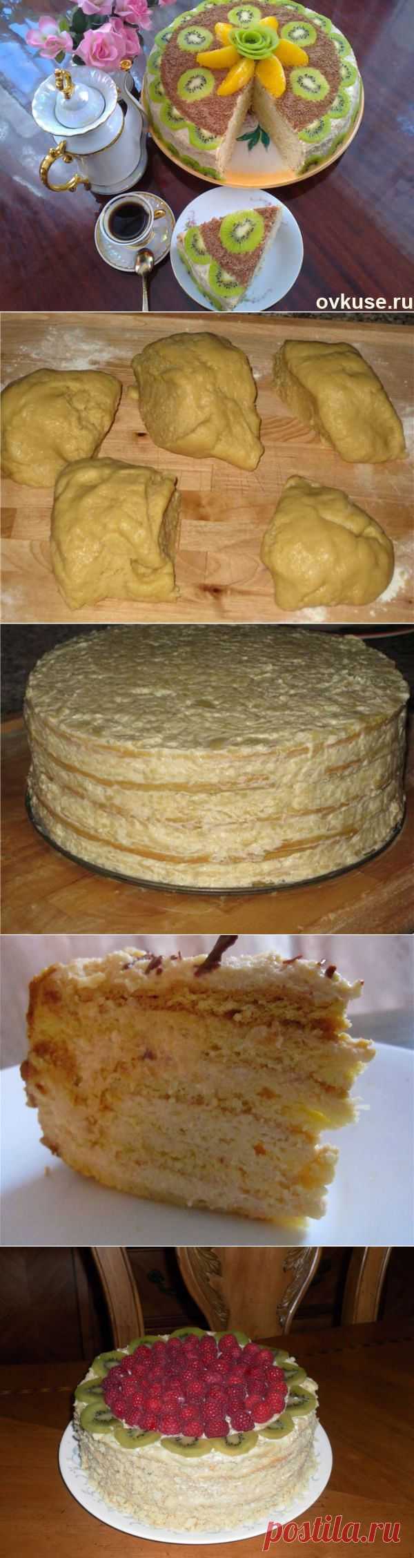 Очень нежный яблочный торт с шикарным кремом - Простые рецепты Овкусе.ру