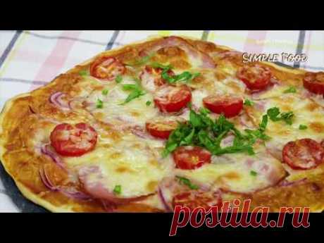 Невозможно вкусно!!!🍕 Идеальная ПИЦЦА БЕЗ ДРОЖЖЕЙ 🍕 БЫСТРЫЙ РЕЦЕПТ пиццы! Лучшее ТЕСТО для ПИЦЦЫ