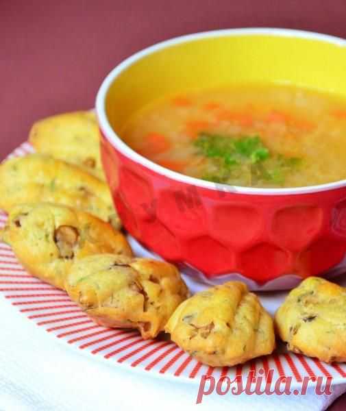 Мадлен с шампиньонами