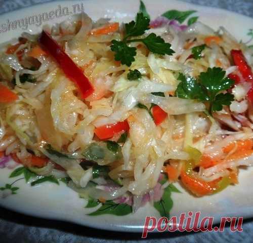 Капуста "Провансаль" быстрого приготовления как делаю ее я