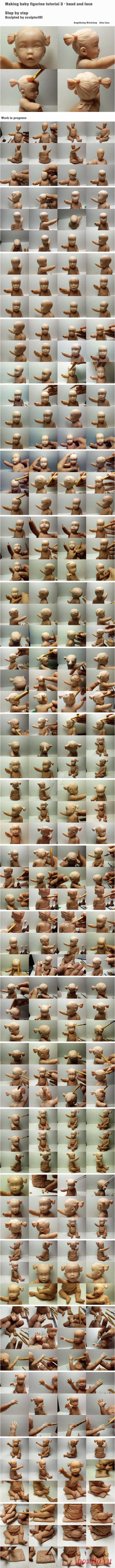 Making baby figurine tutorial 3 by sculptor101 on DeviantArt