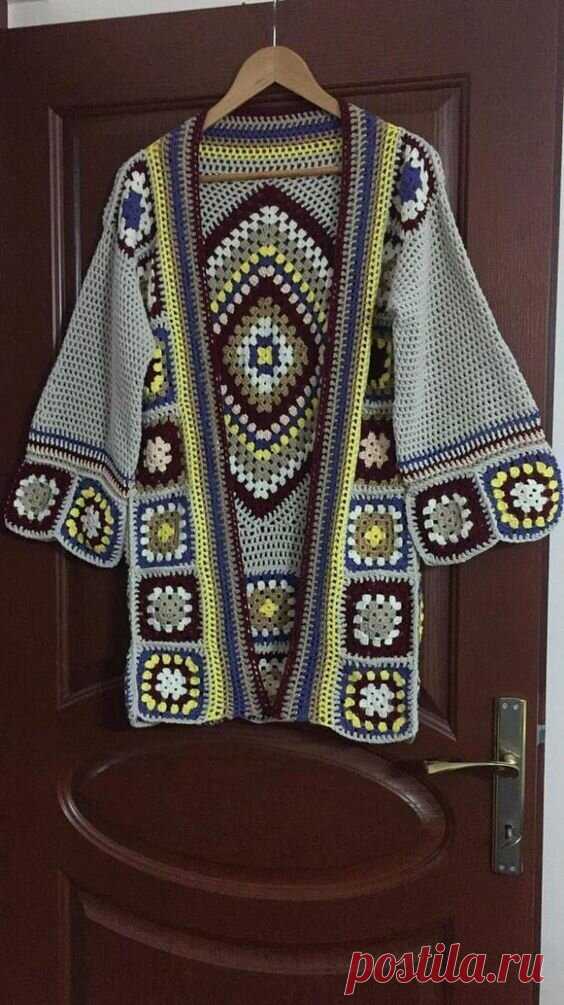 И снова Бабушкин квадрат. Стильная подборка моделей | Вязаный Смак | Дзен