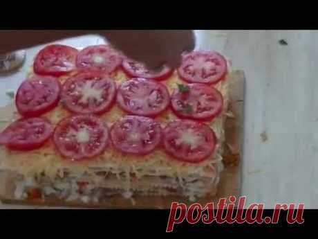 ГОТОВИМ закусочный торт с рыбой