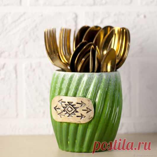 Стакан для приборов – купить в интернет-магазине на Ярмарке Мастеров с доставкой