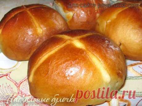 Пасхальные булочки с изюмом