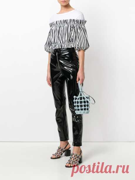 Alexander Wang Roxy Denim Cage Mini Bucket Bag - Farfetch