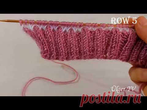 Sen birde tamamını gör yapmak için can atacağınız çok kolay 2 şiş örgü modeli