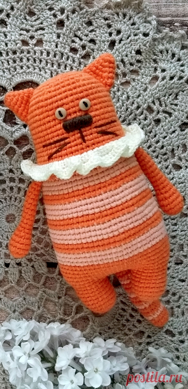 PDF Толстый кот крючком. FREE crochet pattern; Аmigurumi animal patterns. Амигуруми схемы и описания на русском. Вязаные игрушки и поделки своими руками #amimore - котик, котёнок, кот, кошечка, кошка.