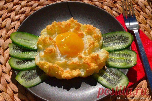 Яичные гнёздышки из духовки.