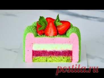 Муссовый БЕНТО - ТОРТ 🍓 Клубничный МОХИТО