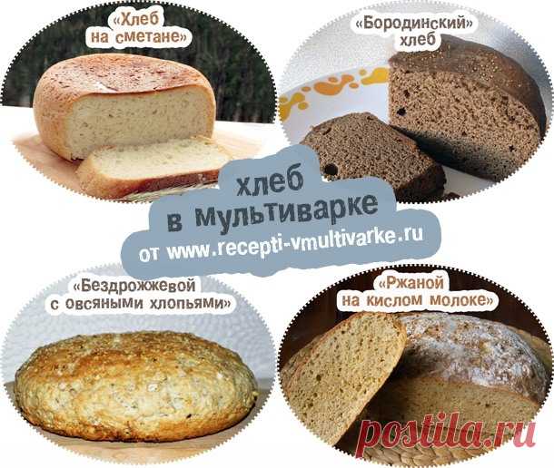 Хлеб в мультиварке: рецепты с фото пошагово
