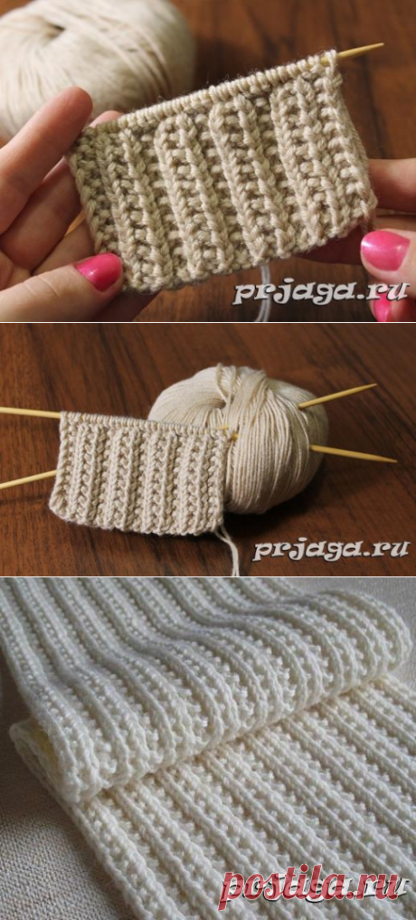 Фигурная резинка спицами