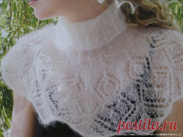 АЖУРНАЯ МАНИШКА СПИЦАМИ