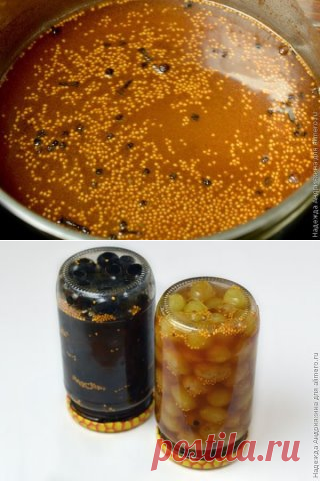 МАРИНОВАННЫЙ ВИНОГРАД - ИЗУМИТЕЛЬНАЯ ЗАКУСКА И ОСНОВА ДЛЯ ПИКАНТНЫХ СОУСОВ