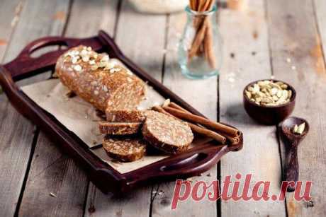 Десерт &quot;Салями с арахисовым маслом&quot;
