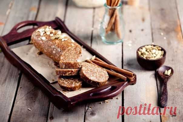 Десерт "Салями с арахисовым маслом"