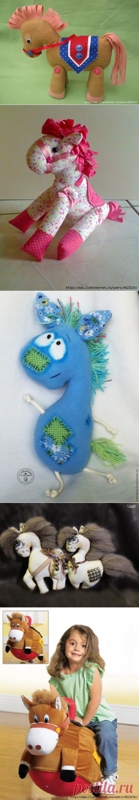 Лошадки.Символ 2014 года (выкройки,мастер-классы).