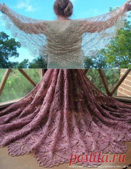 ШАЛЬ Blooming Stitch Shawl by Mary R. White