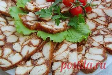 Рулет из курицы с желатином — Моя кухня