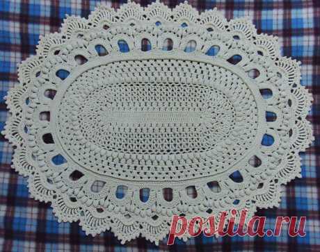 Коврик овальный - запись пользователя Esperanza(Надежда) (Nadezhda) в сообществе Вязание крючком в категории Вязаные крючком аксессуары
