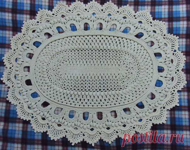 Коврик овальный - запись пользователя Esperanza(Надежда) (Nadezhda) в сообществе Вязание крючком в категории Вязаные крючком аксессуары