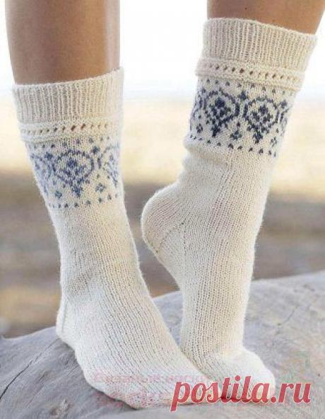 Вязаные носки «Nordic Summer» | ВЯЗАНЫЕ НОСКИ
