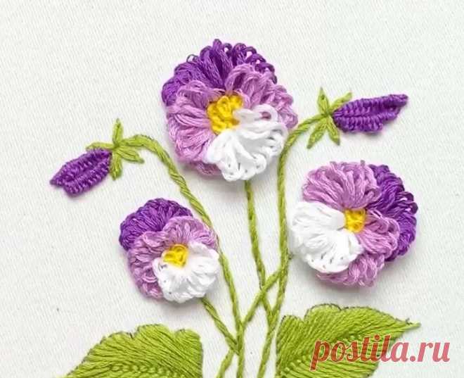 Легкая 3D вышивка цветка орхидеи своими руками. Учимся шить и поражать своих близких! | Швея Рифа | Дзен