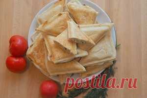 Пирожки с сыром и зеленью