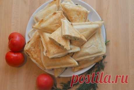 Пирожки с сыром и зеленью