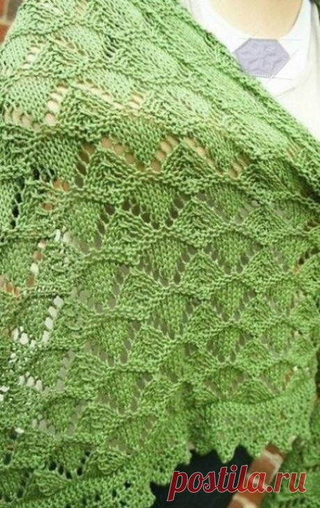 Красивый узор спицами