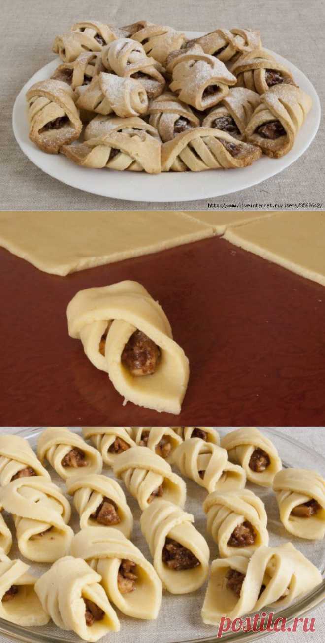 Рецепт печенья с яблоками и орехами: пальчики оближешь!