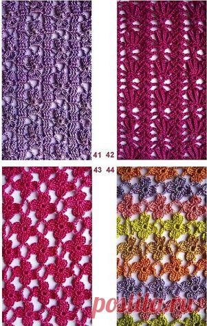 Цветочные мотивы крючком