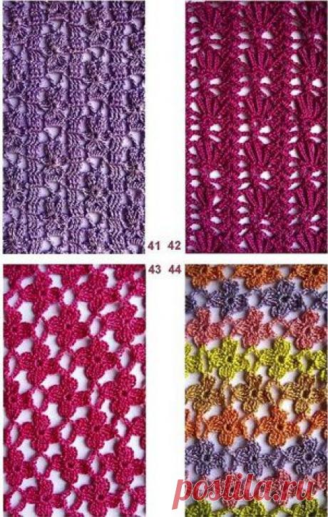 Цветочные мотивы крючком